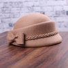 帽子女秋冬韩版纯羊毛毡帽优雅时尚贝雷帽英伦定型帽百搭礼帽