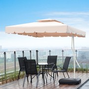 定制户外遮阳伞桌椅组合露天遮阳带伞的院H子里的室外烧烤桌椅庭