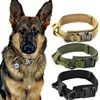 战术项圈尼龙狗项圈套装宠物牵引可调节大中型犬军犬训练战术狗带