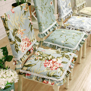 花边椅垫椅套餐椅子垫坐垫可拆洗餐桌套装美式布艺四季可用