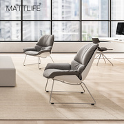 马特生活北欧欧式休闲椅时尚，摇椅现代简约美式懒人工作室创意躺椅