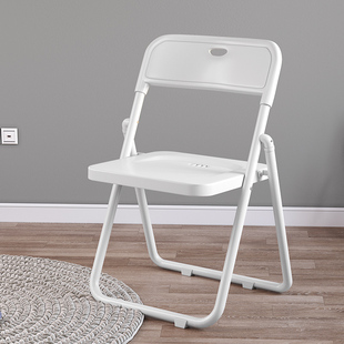 简易折叠椅子家用靠背椅办公椅会议椅，培训椅户外塑料椅，成人高凳子(高凳子)