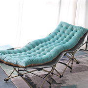 天鹅绒躺椅垫坐靠一体摇椅，垫子可机洗防滑四季通用折叠床懒人椅垫