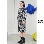 熊猫图案铅笔裙女UX2022冬日女装高级时尚气质休闲百搭设计