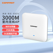 COMFAST CF-E393AX大功率WiFi6无线吸顶AP路由器AX3000M高速wifi传输商场酒店双频5G工程级全屋无线wifi覆盖