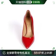 香港直邮SALVATORE FERRAGAMO 女士红色抛光牛皮尖头高跟鞋 05915