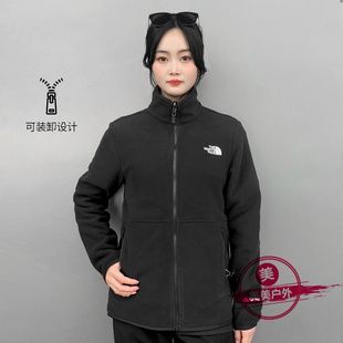 TheNorthFace北面抓绒衣男款户外软壳保暖可作内胆休闲外套83O9