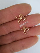 手工diy定制耳环订做字母，名字戒指男女情侣，对戒刻字创意表白礼物