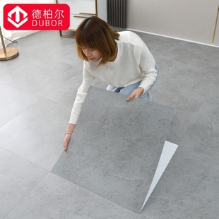 家用pvc石塑地板贴纸，自粘防水泥地胶直接铺仿瓷砖加厚耐磨地板革