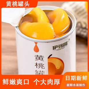黄桃罐头6罐装*312g砀山特产新鲜糖水水果罐头零食品整箱