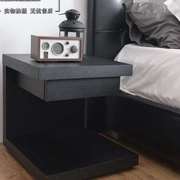 现代简约创意床头柜时尚床边柜，小边几橡木，黑白色烤漆可定制
