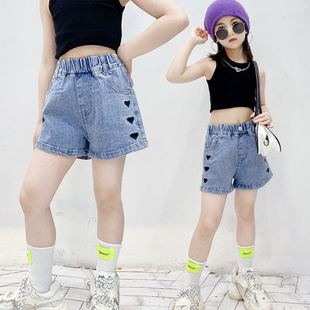 女童牛仔短裤夏季薄款儿童，韩版百搭洋气2021夏装，宝宝女孩裤子