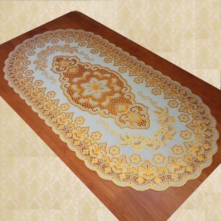 欧式PVC烫金餐桌布茶几垫桌垫防滑装饰垫