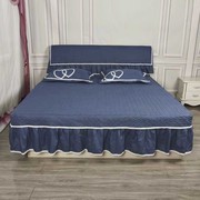 家用床裙床罩单件榻榻米席梦思防滑垫双人被罩四件套定制