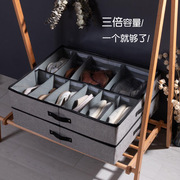 大容量棉麻透明鞋盒抽屉式布艺鞋子收纳盒床底整理箱盒子靴子鞋箱