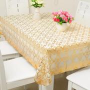 pvc高档塑料免洗正方形台布欧式餐桌布防水防油耐热方桌布(方桌布)