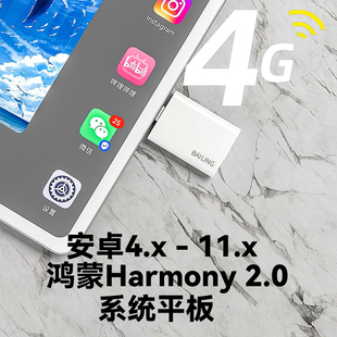 ipad外置电话卡4g上网卡适用苹果平板手机，改插卡typec转sim卡蜂窝