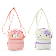 日本三丽鸥hello kitty 美乐蒂凯蒂猫儿童成人单肩包斜挎袋手机包