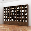书柜带门高2米2书架落地置物架防尘家用一体整墙自由组合置物柜子