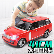 超大号路虎遥控汽车儿童玩具，充电漂移仿真方向盘遥控越野赛车模型