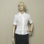 女装依兰elanie白色提花衬衫，低价销售