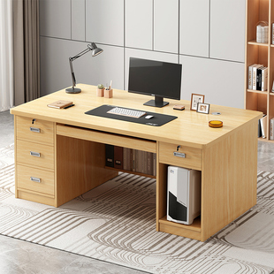 电脑桌台式家用办公桌办公室工作台简约现代卧室简易学生学习书桌