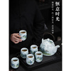 陶瓷功夫茶具套装家用大容量青瓷提梁壶喝泡茶杯茶盘简约大号茶壶