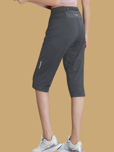 运动女裤夏季薄款速干七分裤子，显瘦大码休闲跑步瑜伽弹力7分短裤
