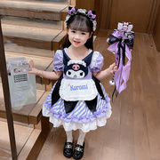 库洛米公主裙女宝宝夏季短袖，洛丽塔裙子女，小童洋气卡通可爱连衣裙