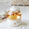 陶瓷玻璃蜡烛水果茶壶，英式下午茶茶具欧式花，茶杯套装花茶茶具