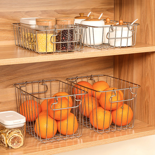 不锈钢水果篮客厅用 整理筐储物篮子厨房蔬菜置物架收纳筐装零食