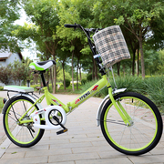 折叠自行车16寸20寸减震青少年轻便单车老年男女学生成人儿童
