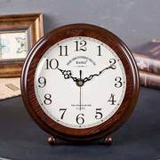 座钟台钟美式简约静音客厅台式钟表坐钟卧室钟欧式创意大时钟