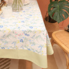 桌布长方形餐桌布茶几巾长条复古法式花卉圆桌盖布桌巾艺茶几台布