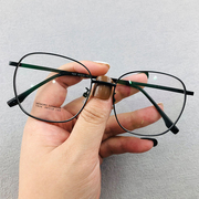 纯钛防辐射抗蓝光疲劳眼镜变色近视眼睛框男女潮配电脑护眼平光镜