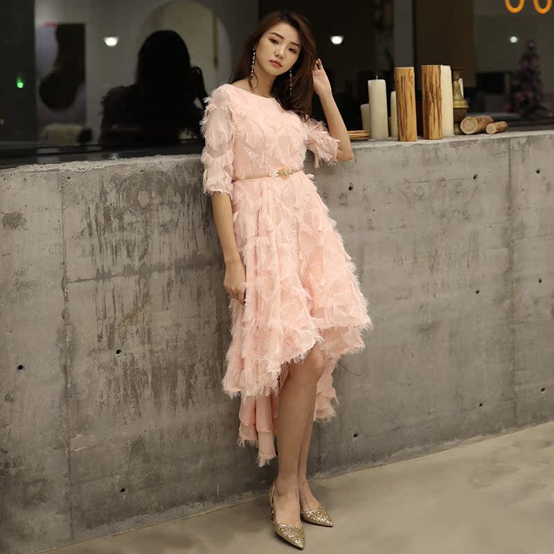 伴娘礼服2019春新款显瘦前短后长款小礼服连衣裙女宴会聚会晚礼服在类目 女装/女士精品, 婚纱/旗袍/礼服, 礼服/晚装中 - 来自Buy2taobao.com提供专业的淘宝代购服务