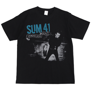 SUM41朋克摇滚乐队绿日绿洲涅盘数码直喷美式街头嘻哈复古短袖T恤