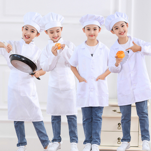 儿童小厨师服装厨师服套装男女童演出服烘培幼儿园角色扮演表演服