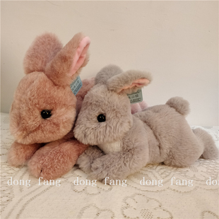 网红可爱仿真兔子公仔毛绒玩具，趴趴兔兔玩偶，女生儿童小白兔布娃娃