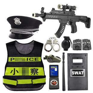 儿童小警察玩具套装黑猫警长帽子衣男孩特种兵作战装备衣服玩具