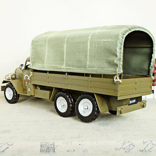 解放牌运输卡车模型手工，制造铁皮金属摆件战友smt287大小