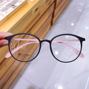 近视眼镜女韩版潮超轻大脸显瘦有度数tr90眼镜框架复古圆框平光镜