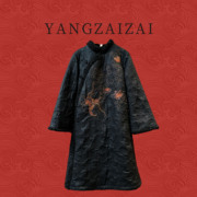 YANGZAIZAI/羊在在原创设计民族风改良旗袍加绒加厚连衣裙MF916
