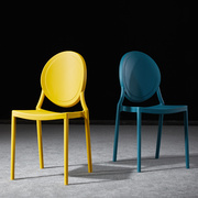 北欧餐椅is风约家用创意，书桌椅吃饭凳子加厚塑料椅子靠背
