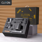 CLITON手摇磨豆机咖啡豆研磨机手磨便携咖啡机咖啡壶咖啡滤杯电子