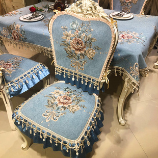 欧式餐桌椅垫套装凳子椅子坐垫四季通用奢华防滑高档家用布艺