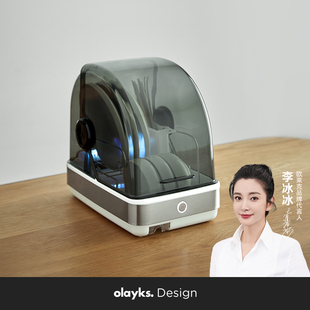 olayks欧莱克出口原款消毒家用小型台式碗筷消毒柜迷你碗柜消毒机