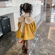 韩国童装2024女童春装外套儿童女宝宝春秋季韩版中长款风衣