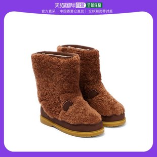 香港直邮潮奢donsje女童bear人造羊毛靴子童鞋