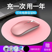 苹果笔记本无线鼠标蓝牙静音无声可充电macbook鼠标ipad通用